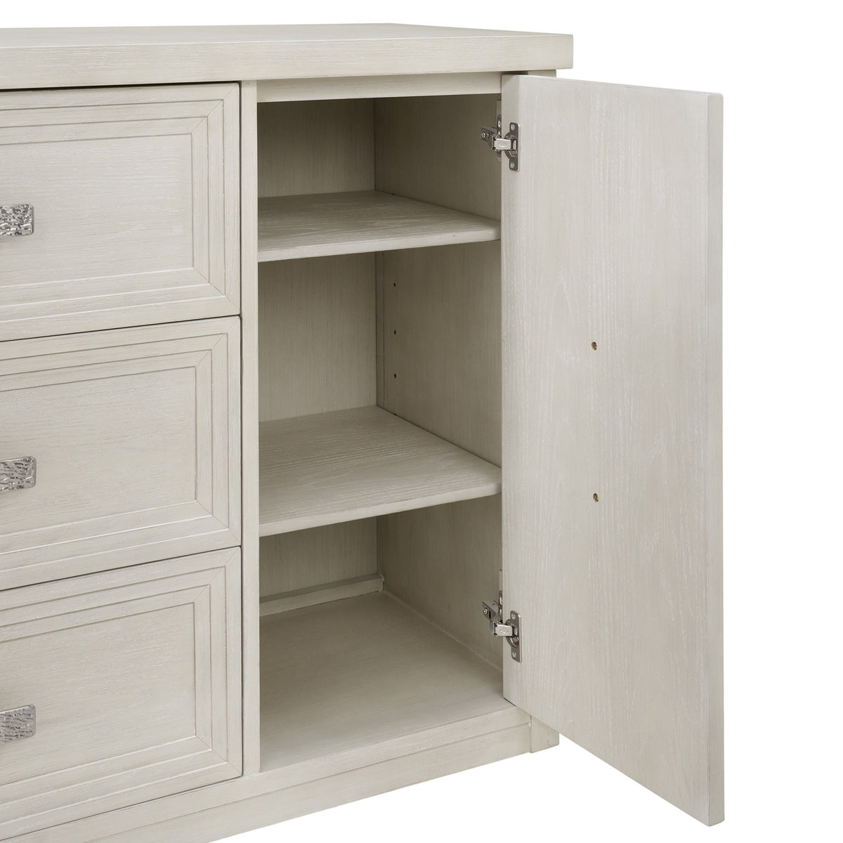 Avalanche Server in Antique White by Elements International, view 2