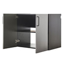 Astro Series - Metal Wall Mounted Base Door Storage Cabinet - Metallic Gray