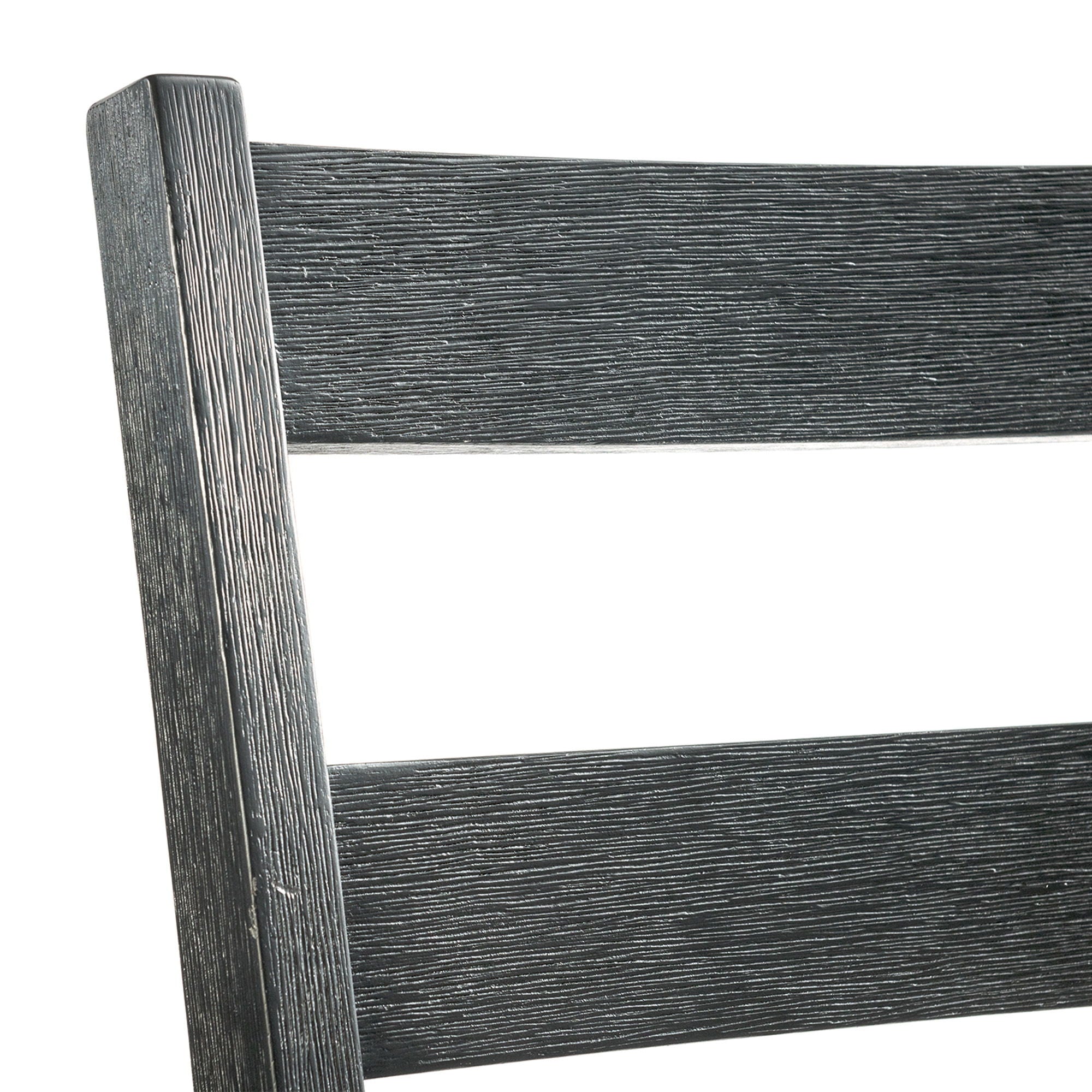 Martin - Dining Side Chair With Gray Fabric (Set of 2) - Black Finish