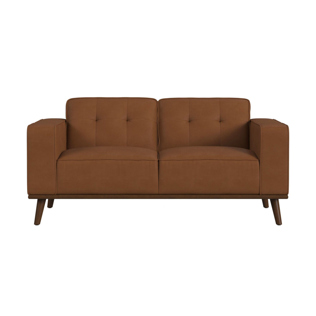 Destiny Loveseat With Wood Front in Dark Brown by Elements International, view 5