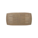 Modern Outdoor Dining Set With Expandable Acacia Wood Table