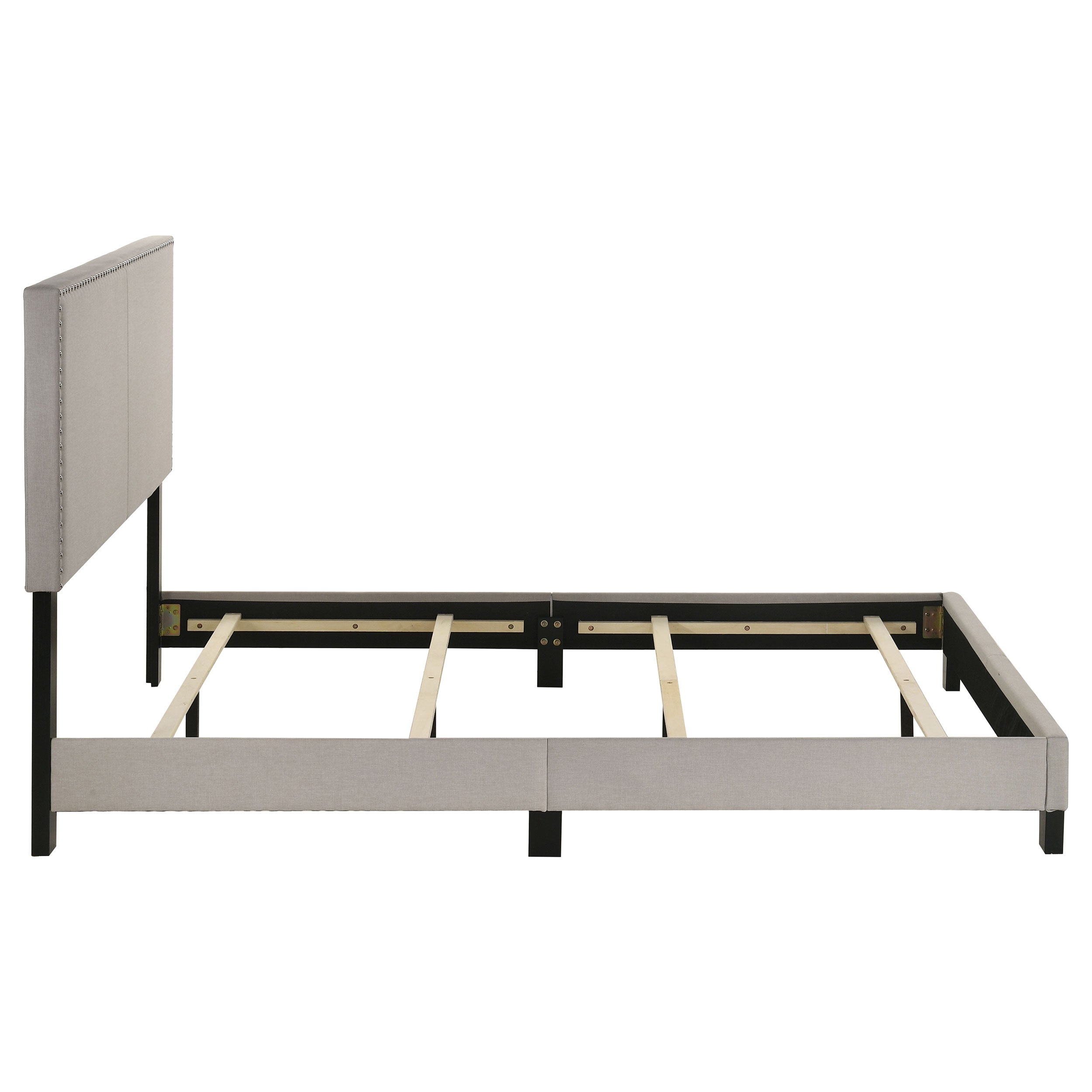 Boyd Upholstered Queen Panel Bed Ivory — view 6