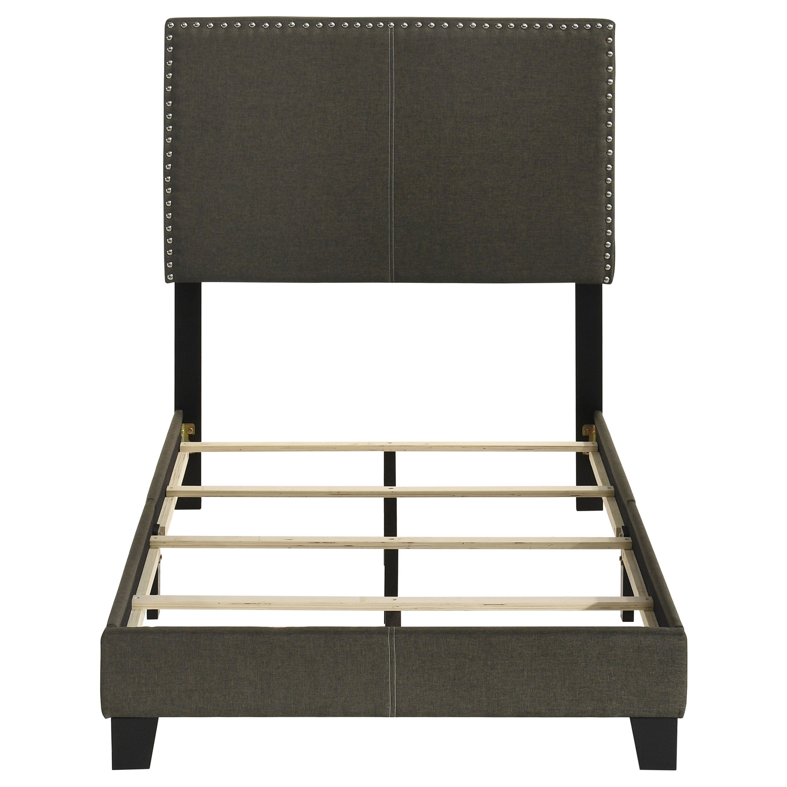 Boyd Upholstered Twin Panel Bed Charcoal — view 4