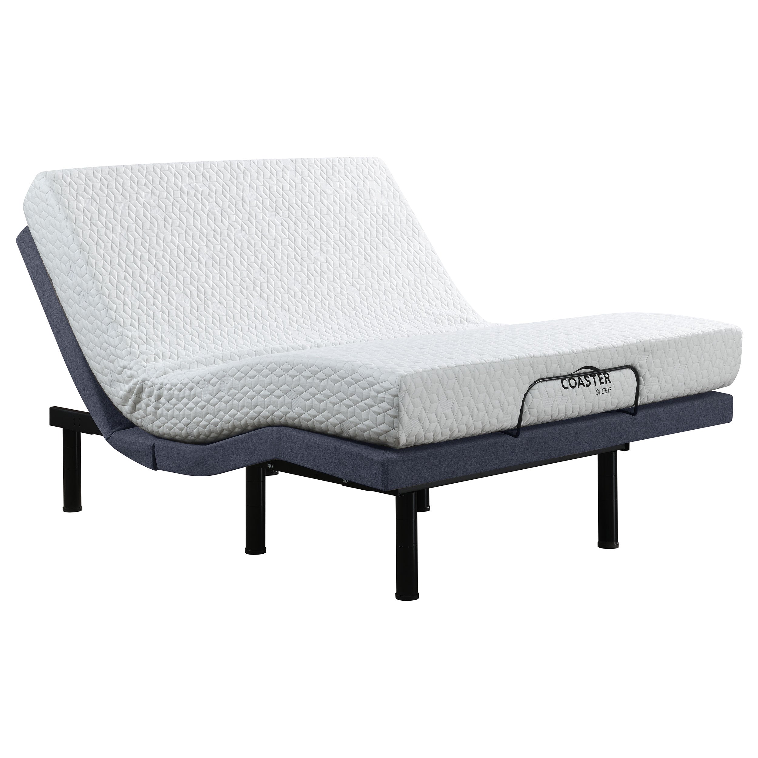 Clara Full Adjustable Bed Base Grey and Black — view 3