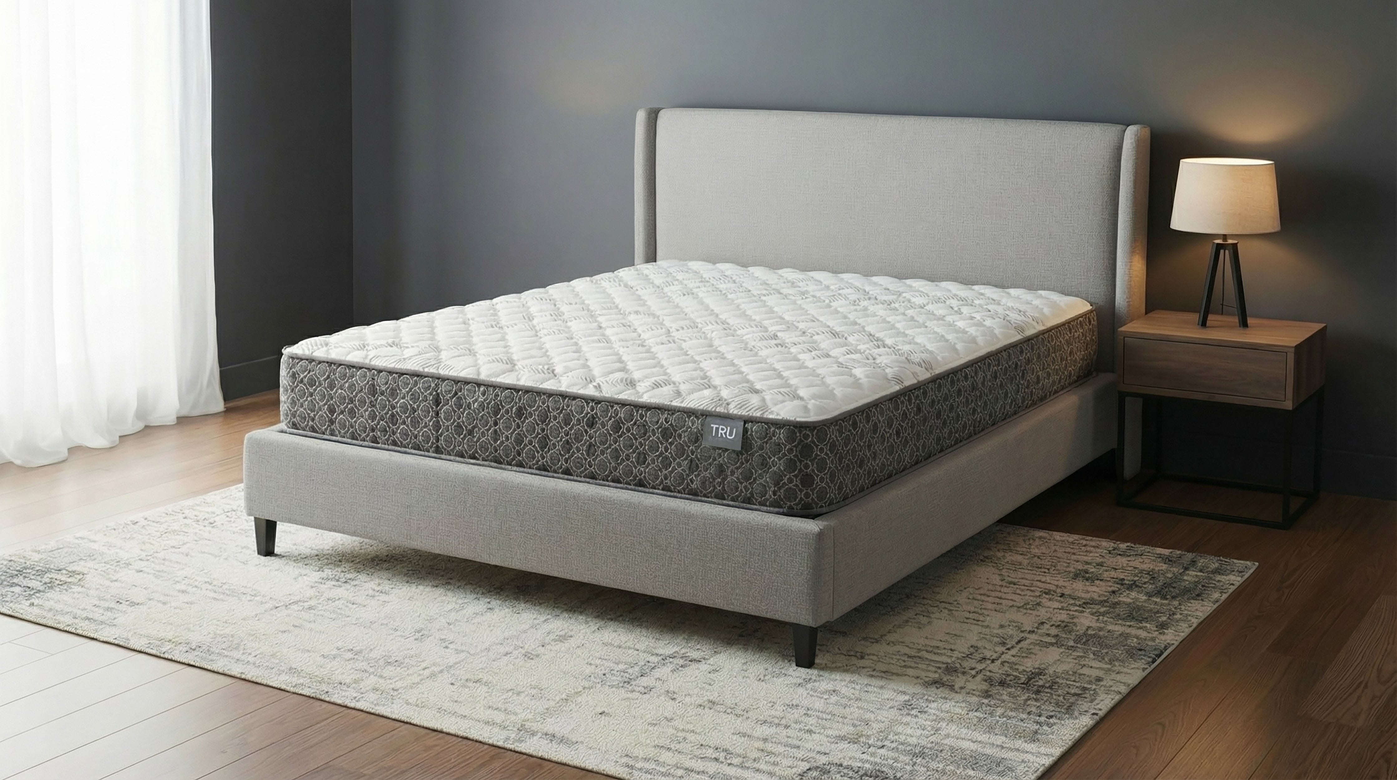 Hayes Twin Firm Tight Top Hybrid Mattress White — view 2