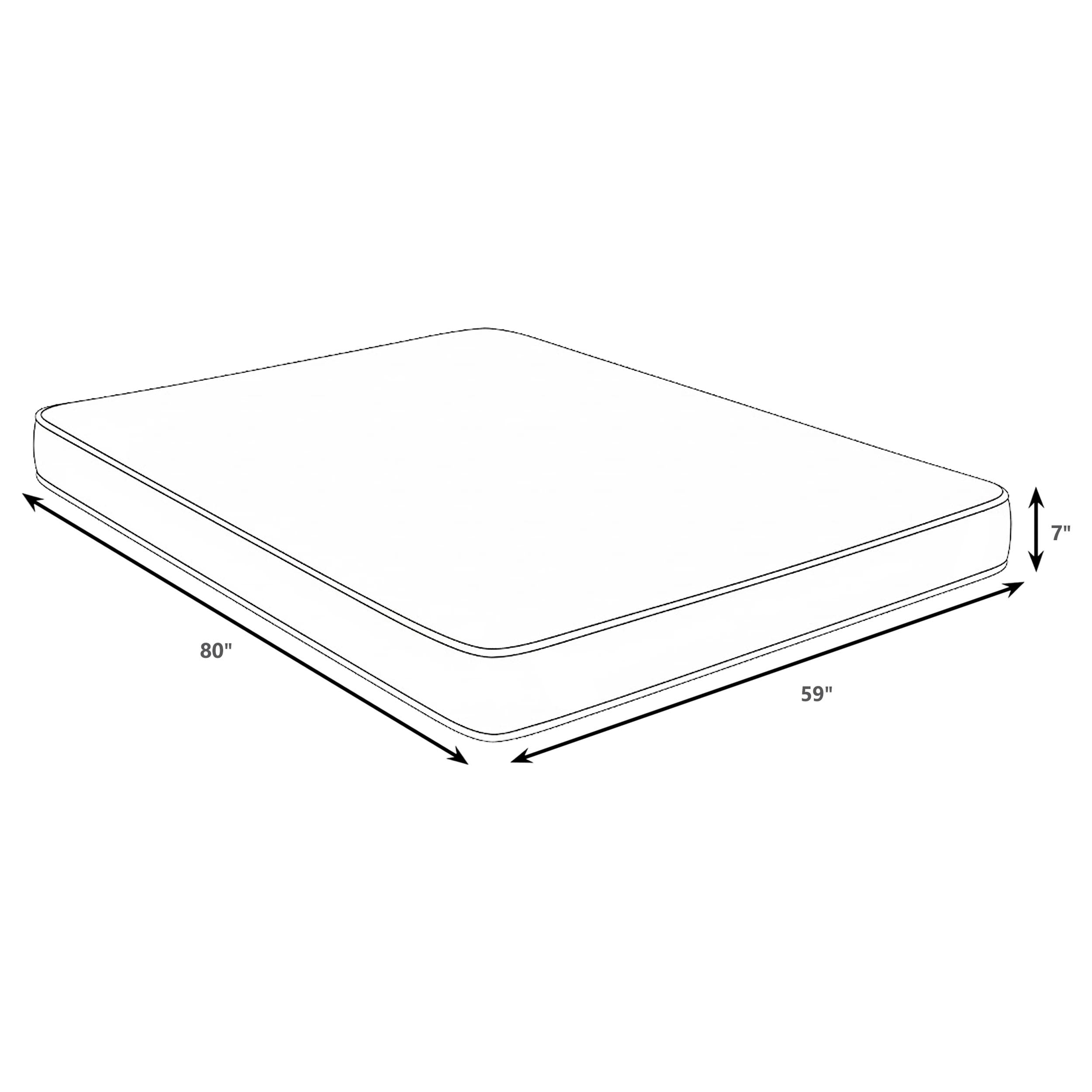 Kenyon 7-inch Queen Bamboo Cover Firm Foam Mattress — view 5