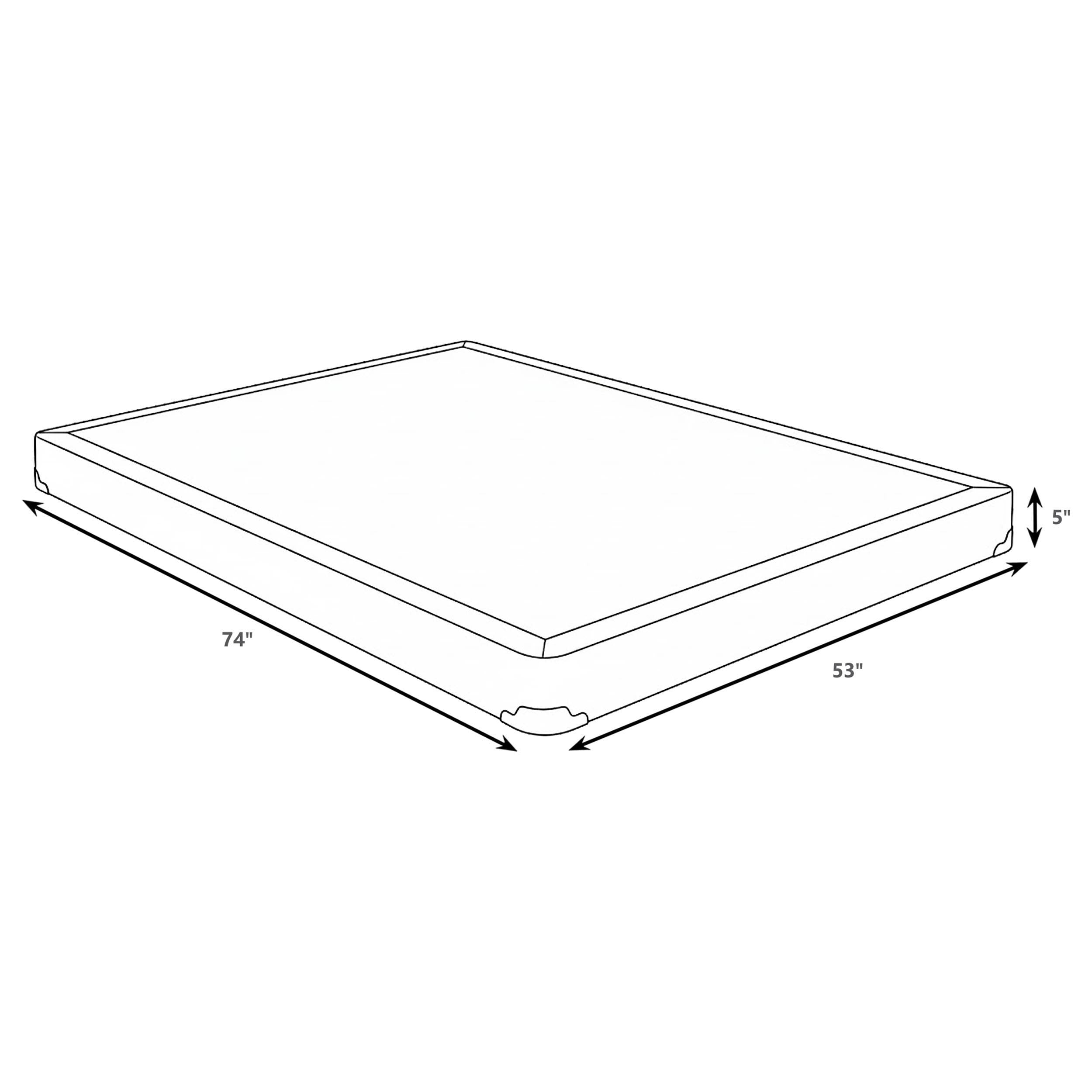 Mercer 5-inch Full Low Profile Box Spring Foundation — view 5