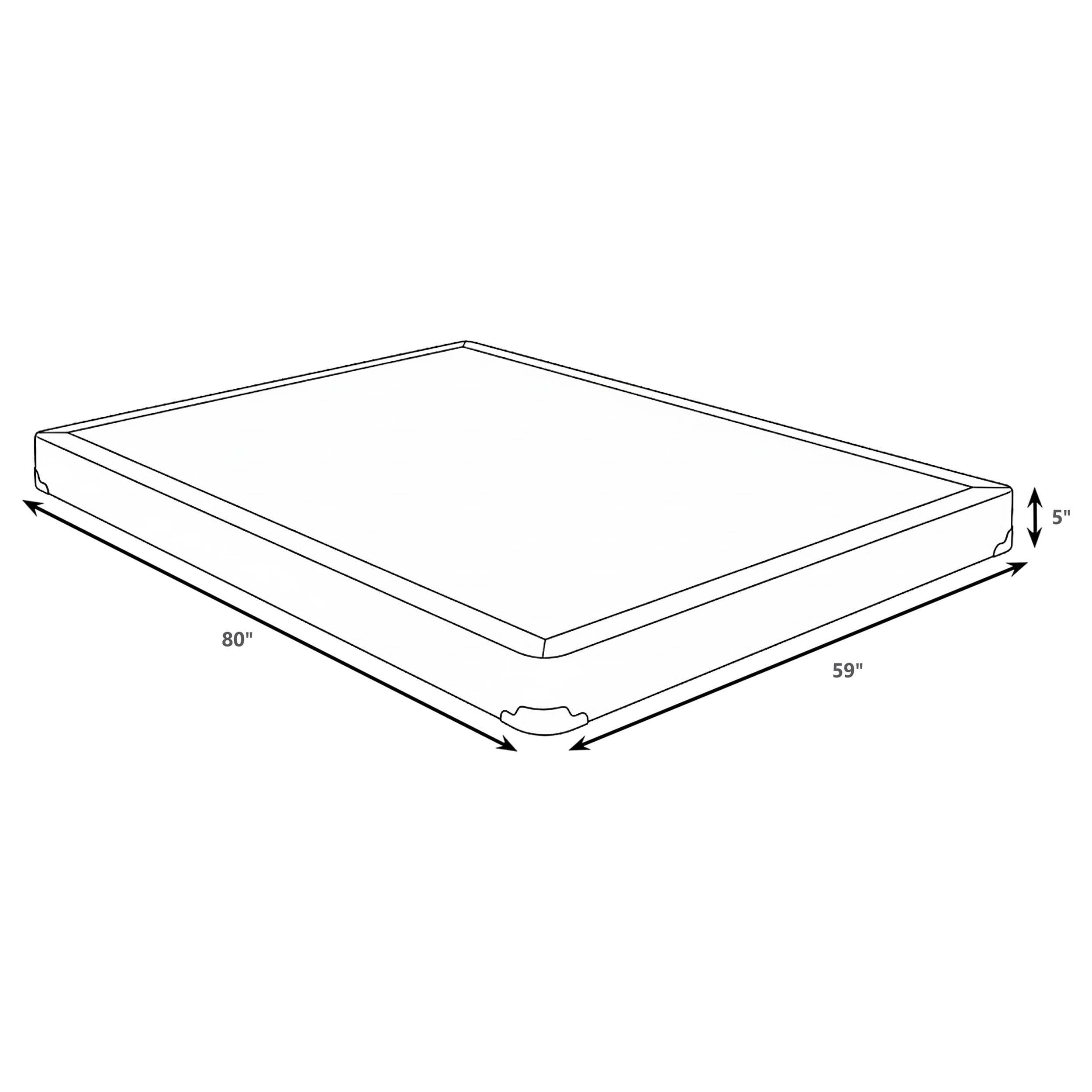 Mercer 5-inch Queen Low Profile Box Spring Foundation — view 3