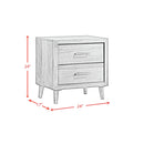 Malibu - 2-Drawer Nightstand - Walnut
