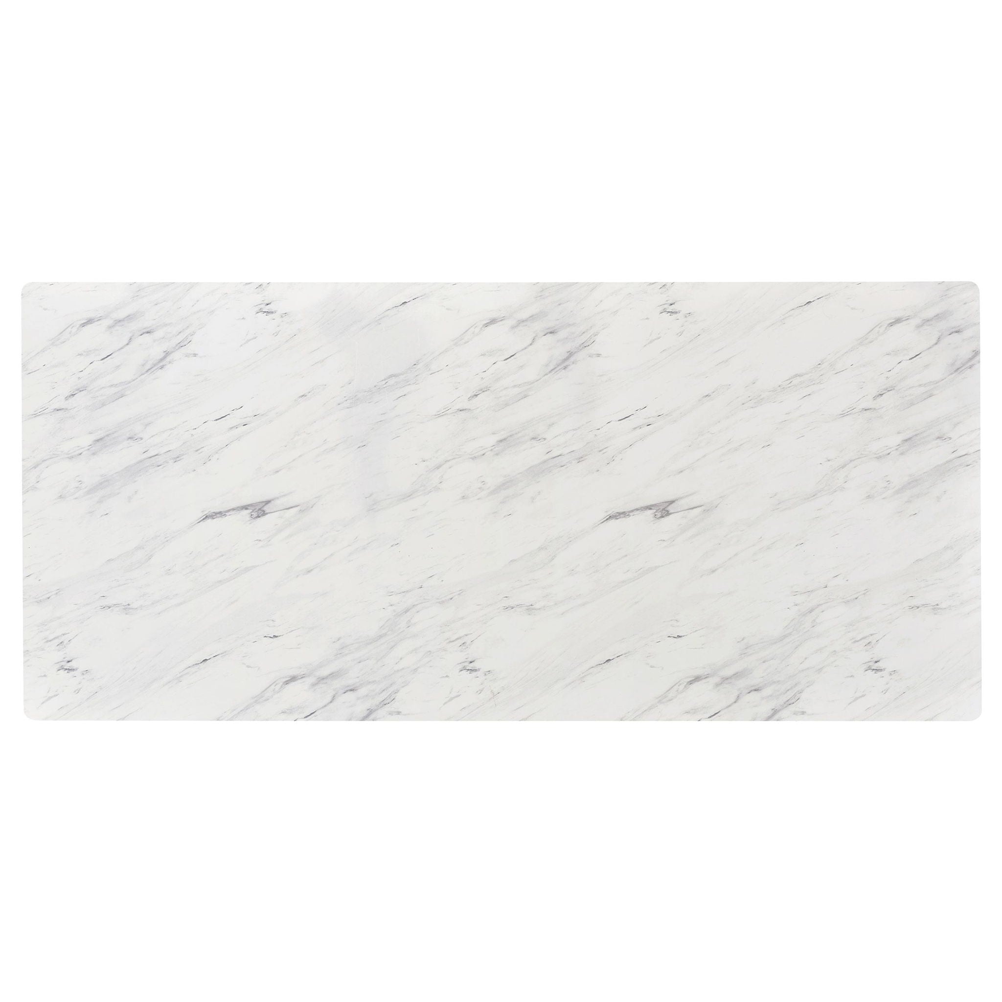 Mayer Rectangular 87-inch Faux Marble Dining Table White