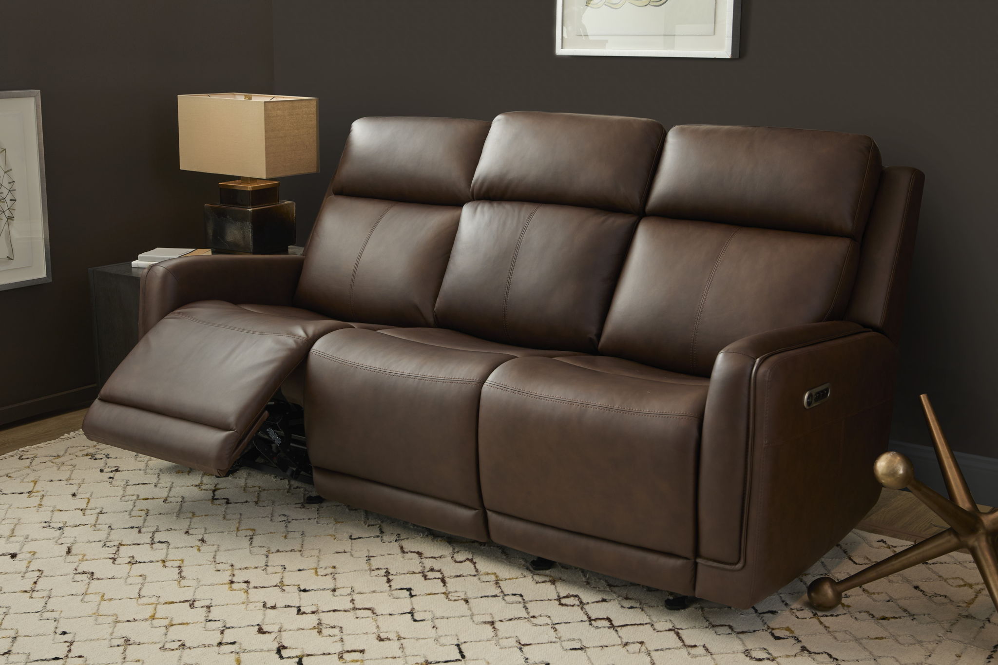 Alister - Power Gliding Sofa With Power Headrests & Lumbar