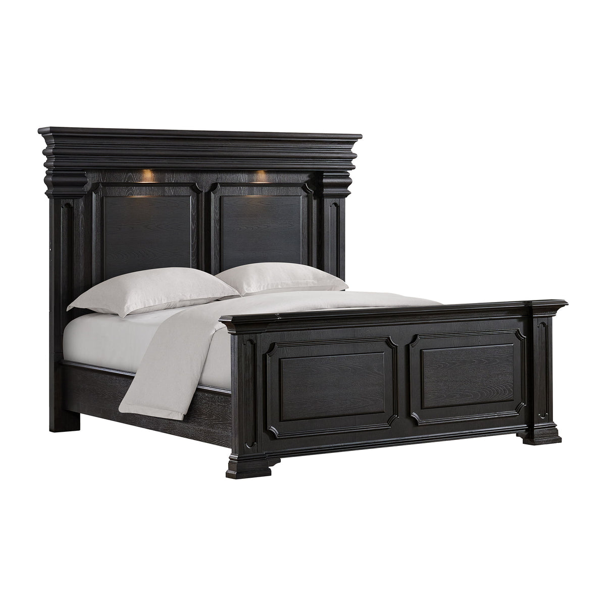 Kings Court Bed in Black by Elements International, view 2
