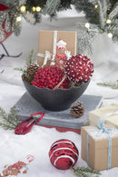 Luster Tear Drop Ornament, Glass Decorative Hanging Christmas Tree Ornaments For Holiday Party Decorations (Set of 12)