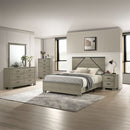 Joanna - Queen Bed With LED - Weathered Gray