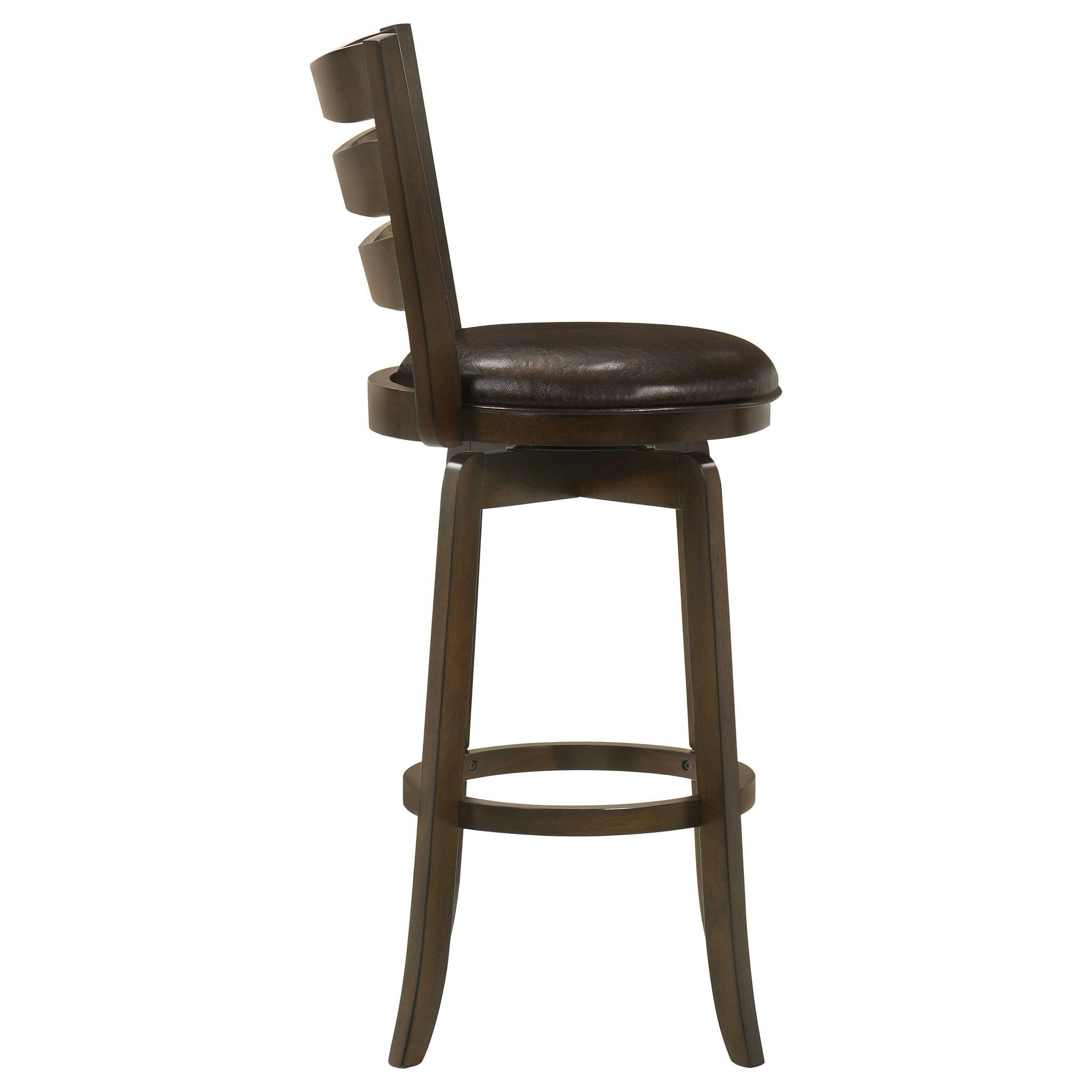 Murphy Wood Pub Height Swivel Bar Chair Dark Brown - Atlantic Fine Furniture Melbourne FL