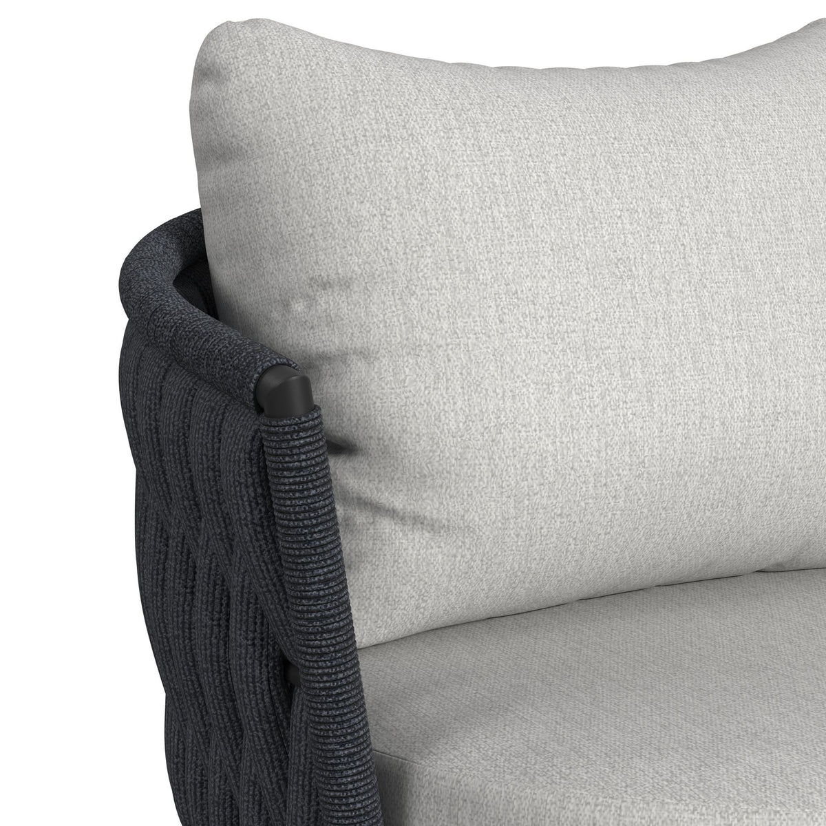 Bali Loveseat With Olefin in Dark Gray by Elements International, view 3