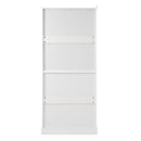 Freestanding Tall Bathroom Cabinet With Adjustable Shelves, Drawers, Soft Close Glass Doors