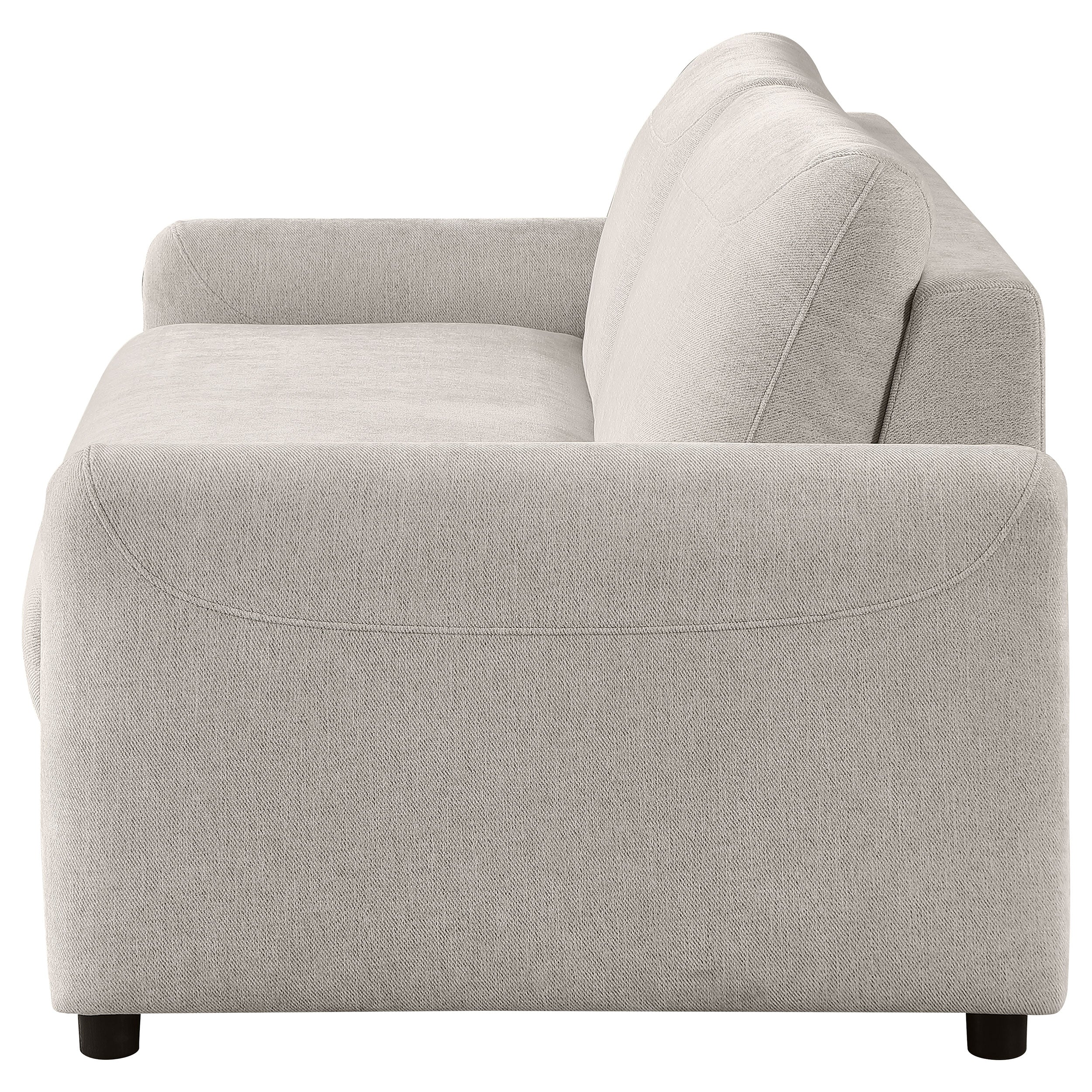 Rylie Upholstered Sofa Sleeper with Queen Mattress Beige — view 7