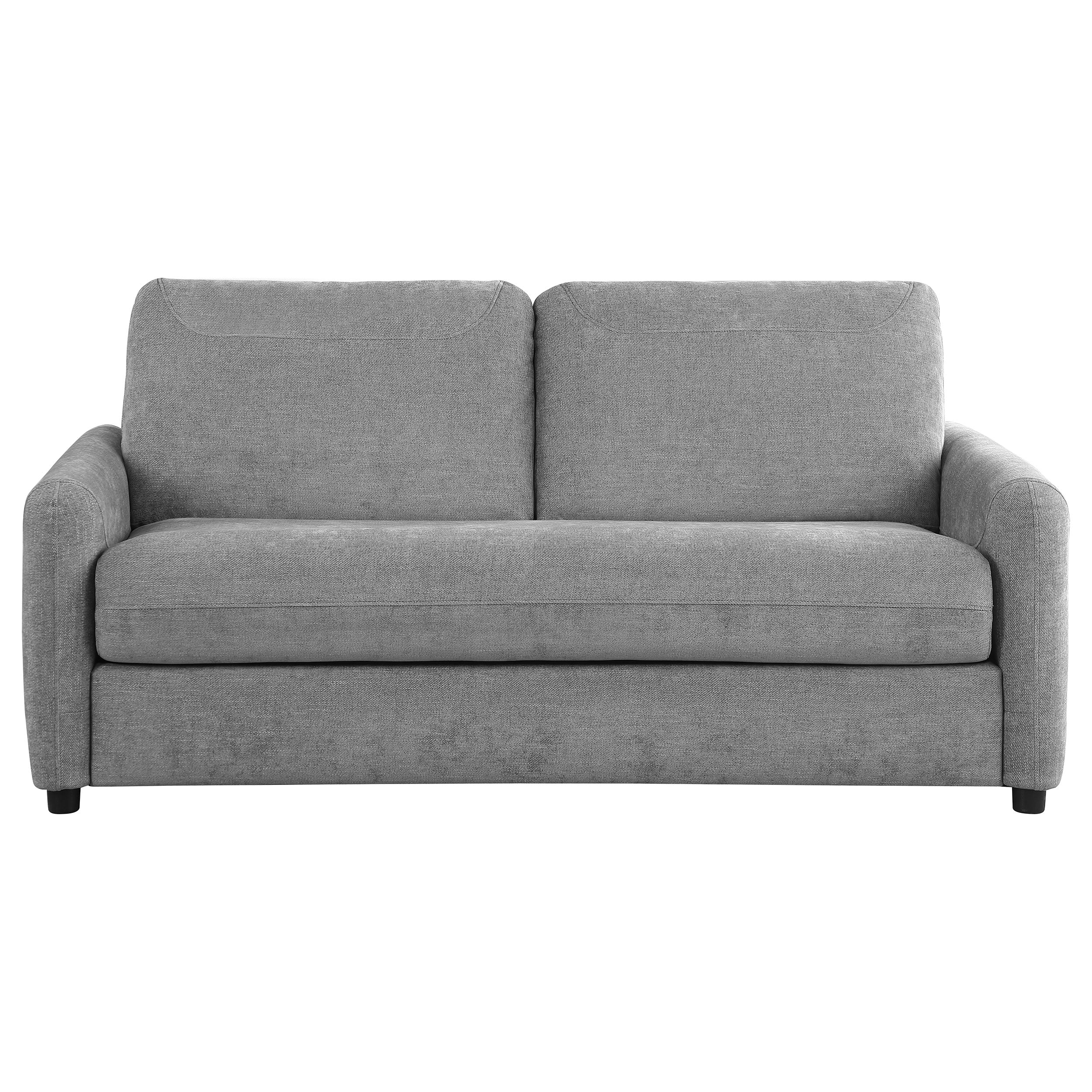 Rylie Upholstered Sofa Sleeper with Queen Mattress Grey — view 5