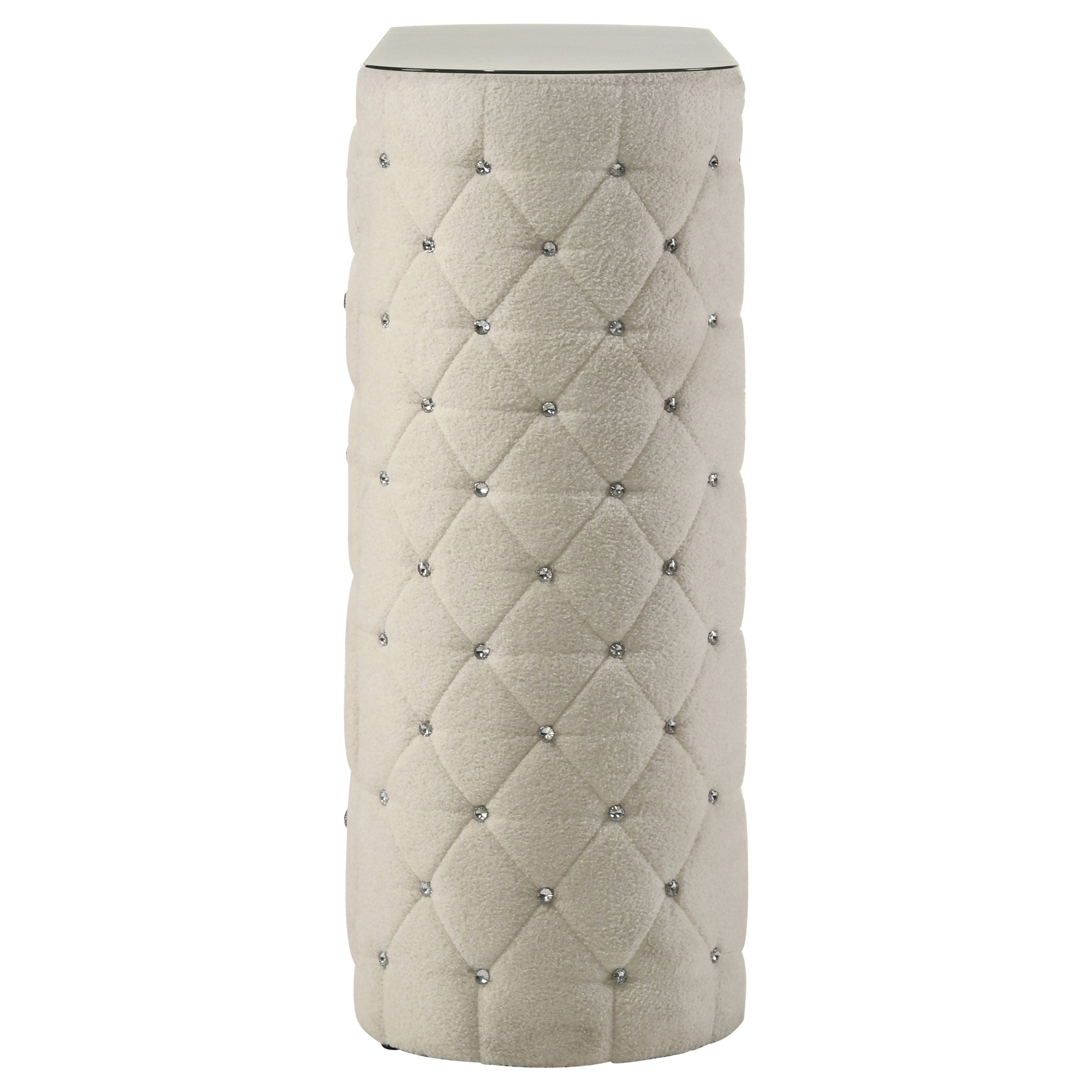 Sonya 5-drawer Upholstered Bedroom Chest of Drawers Ivory — view 5