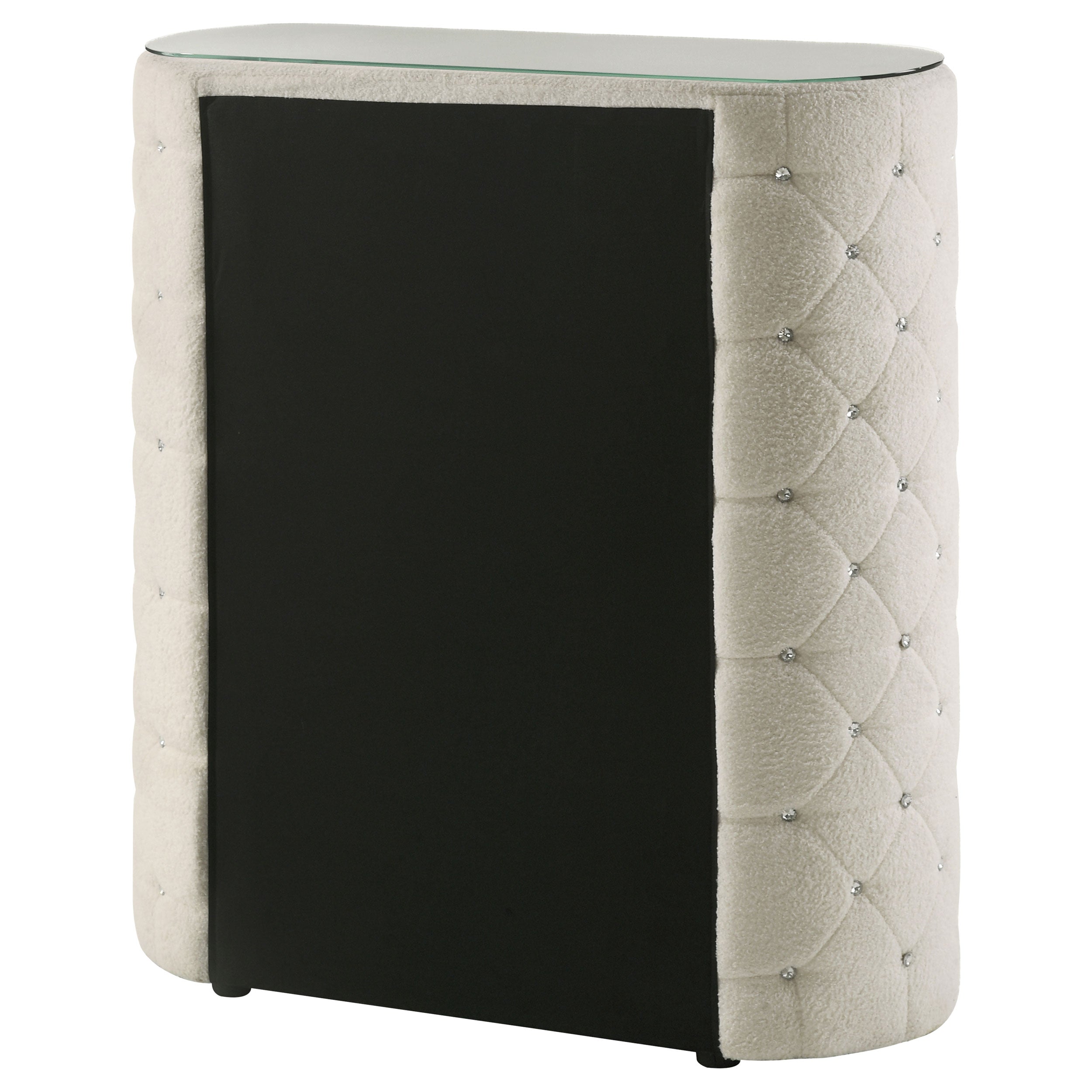 Sonya 5-drawer Upholstered Bedroom Chest of Drawers Ivory — view 8