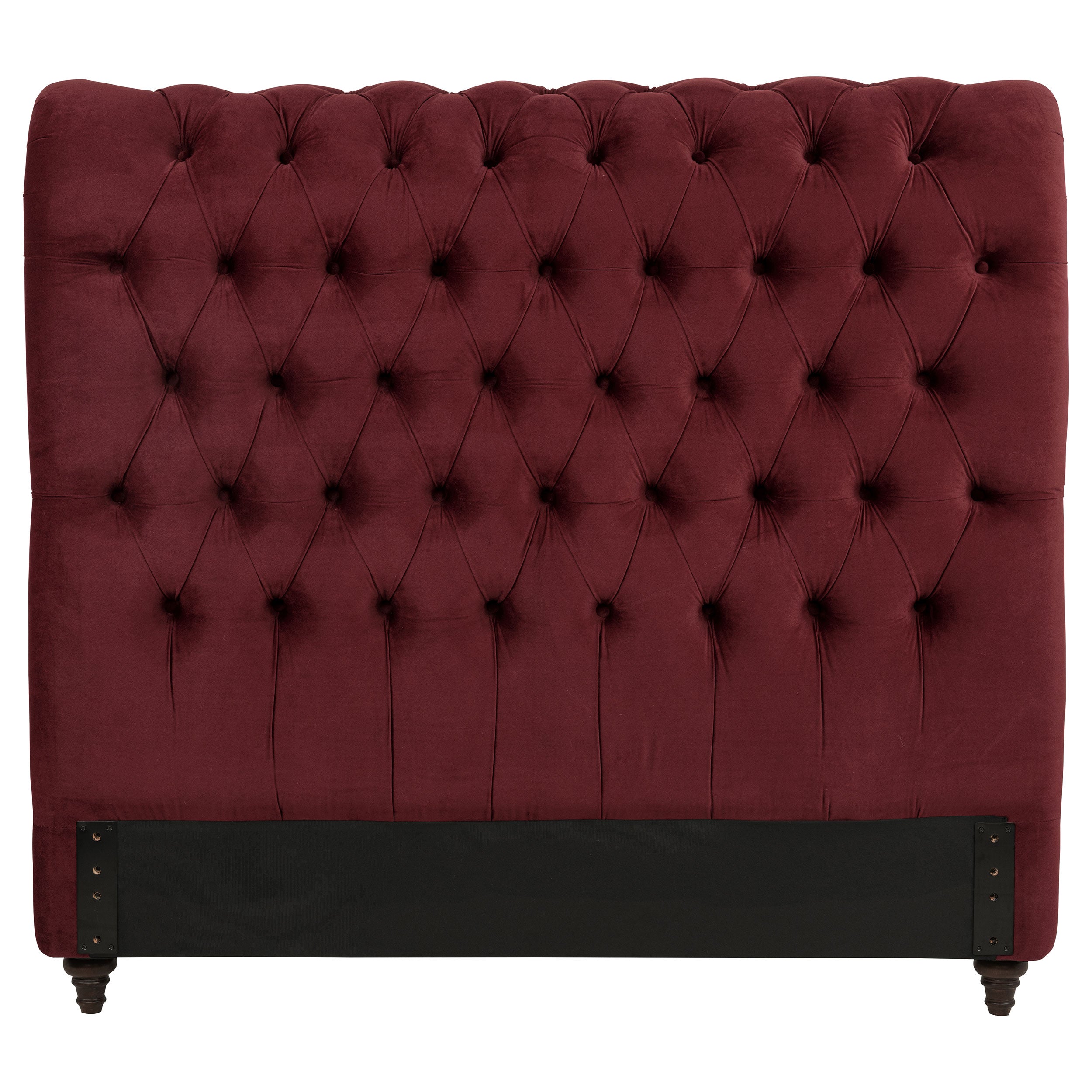 Devon 57-inch Upholstered Queen Headboard Wine Red — view 2