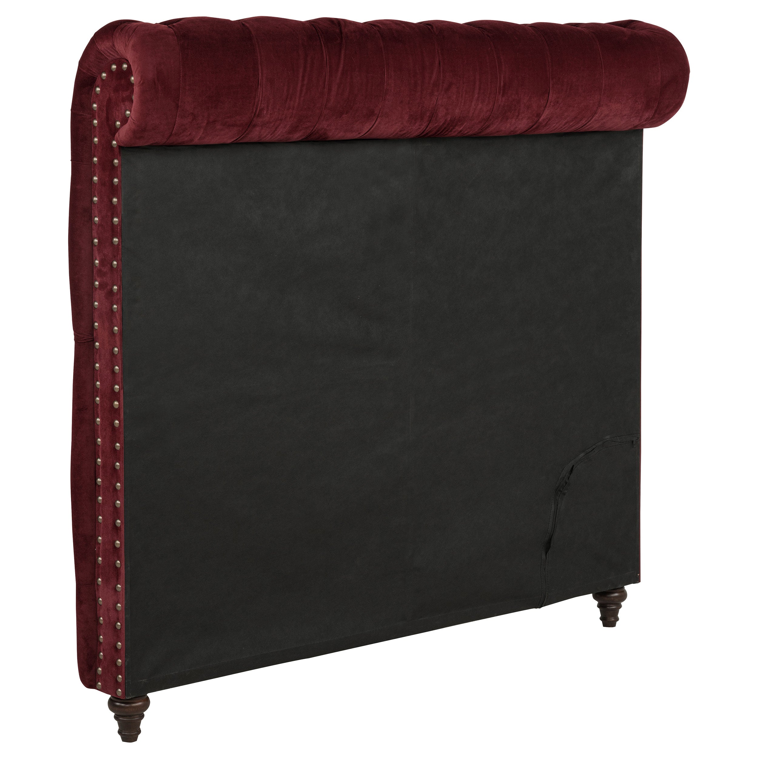 Devon 57-inch Upholstered Queen Headboard Wine Red — view 3