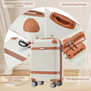 Hardshell Luggage Sets 3 Piece Carry On Suitcase Double Spinner Wheels With Tsa Lock