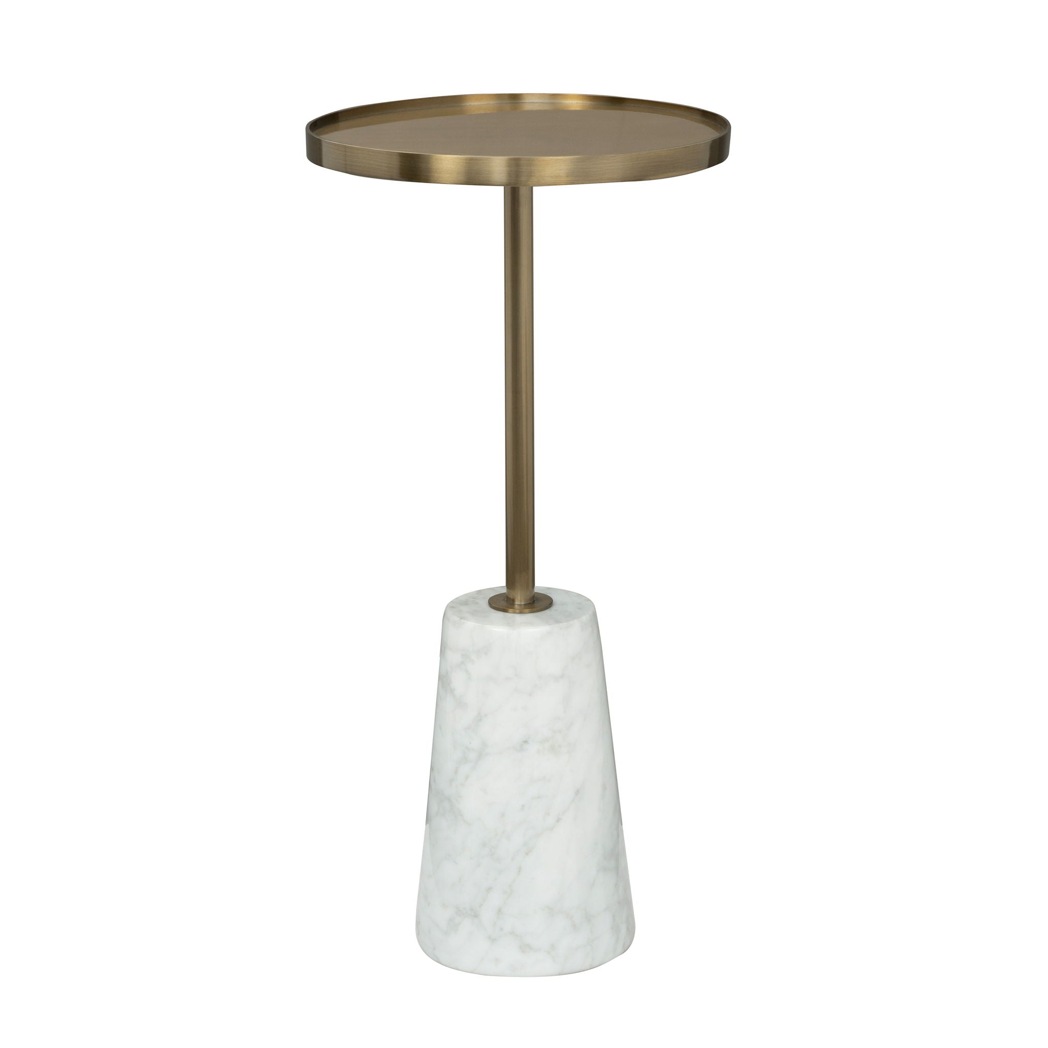 Hamilton - Accent Table - Gold / White