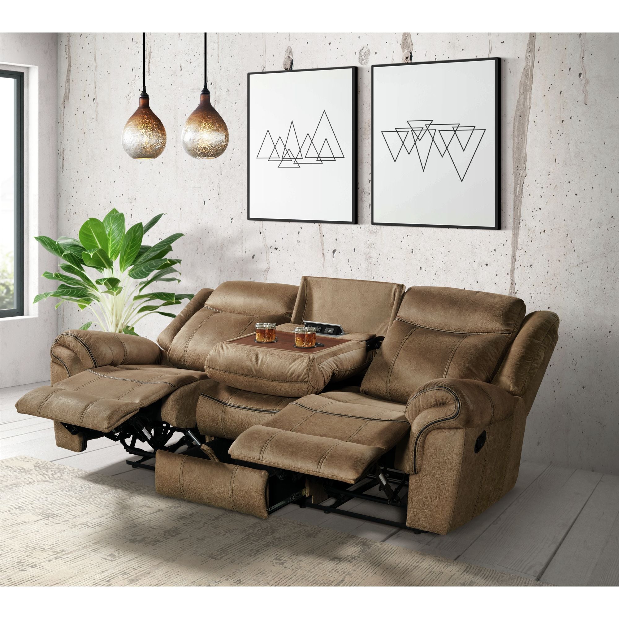 Sorrento - Motion Sofa With Dropdown - Atlantic Fine Furniture Melbourne FL