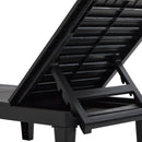 2 Piece Outdoor Chaise Lounges With Adjustable Backrest