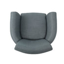 Elegant Club Chair With Nailhead Trim And Birch Wood Legs