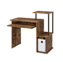 Lyphre - Computer Desk - Weathered Oak / Black