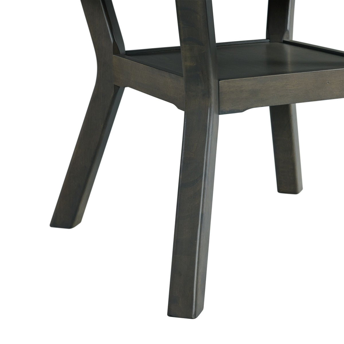 Amherst Dining Table With Wood Leg in Gray Finish by Elements International, view 4