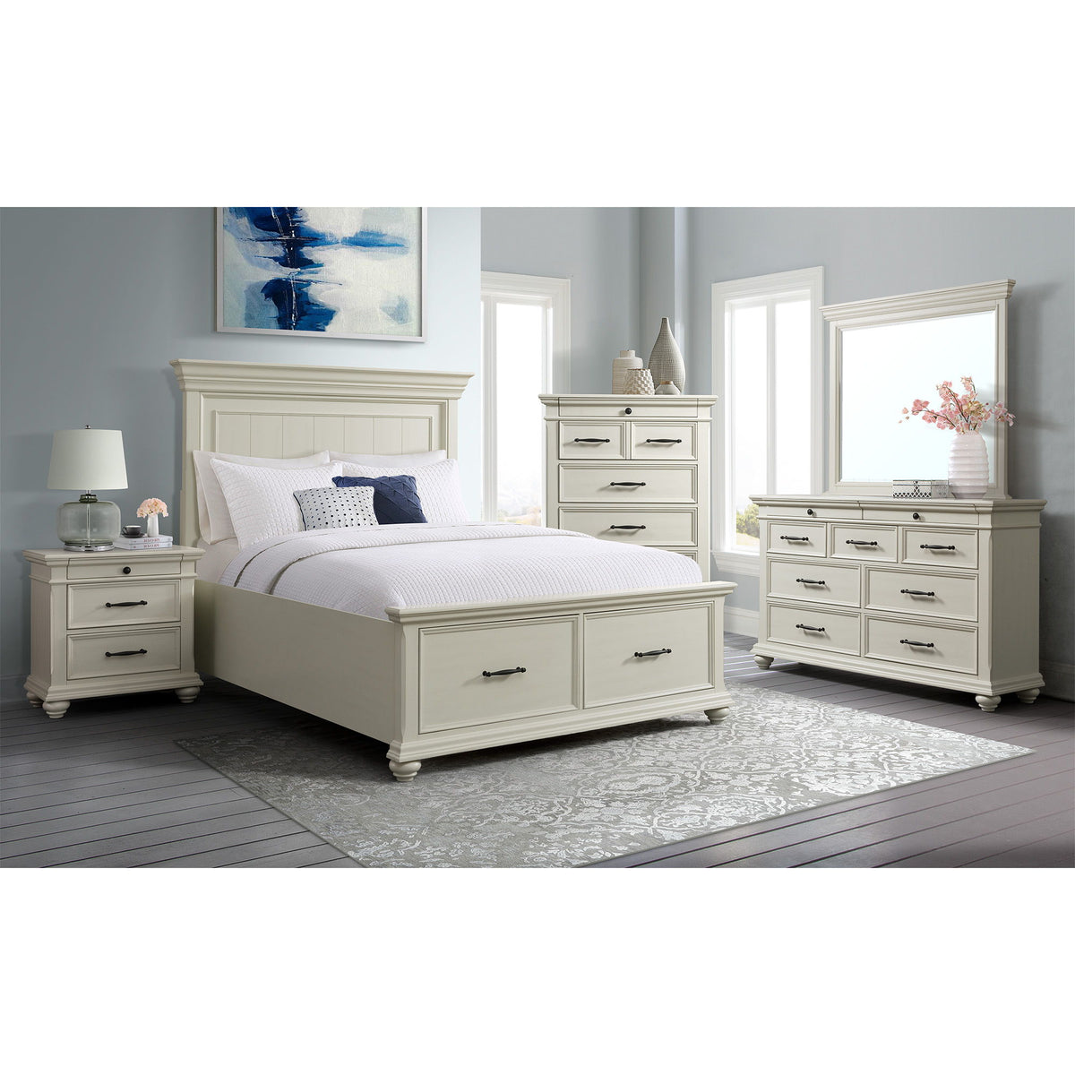 Slater 6-Drawer Chest in Black by Elements International, view 5