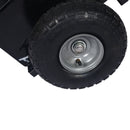 Heavy Duty 600Lb Panel Dolly With 10In. Pneumatic Wheels Alloy Steel - Black