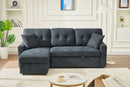 Reversible Sofa Couch Sleeper With Pull Out Bed And USB Port