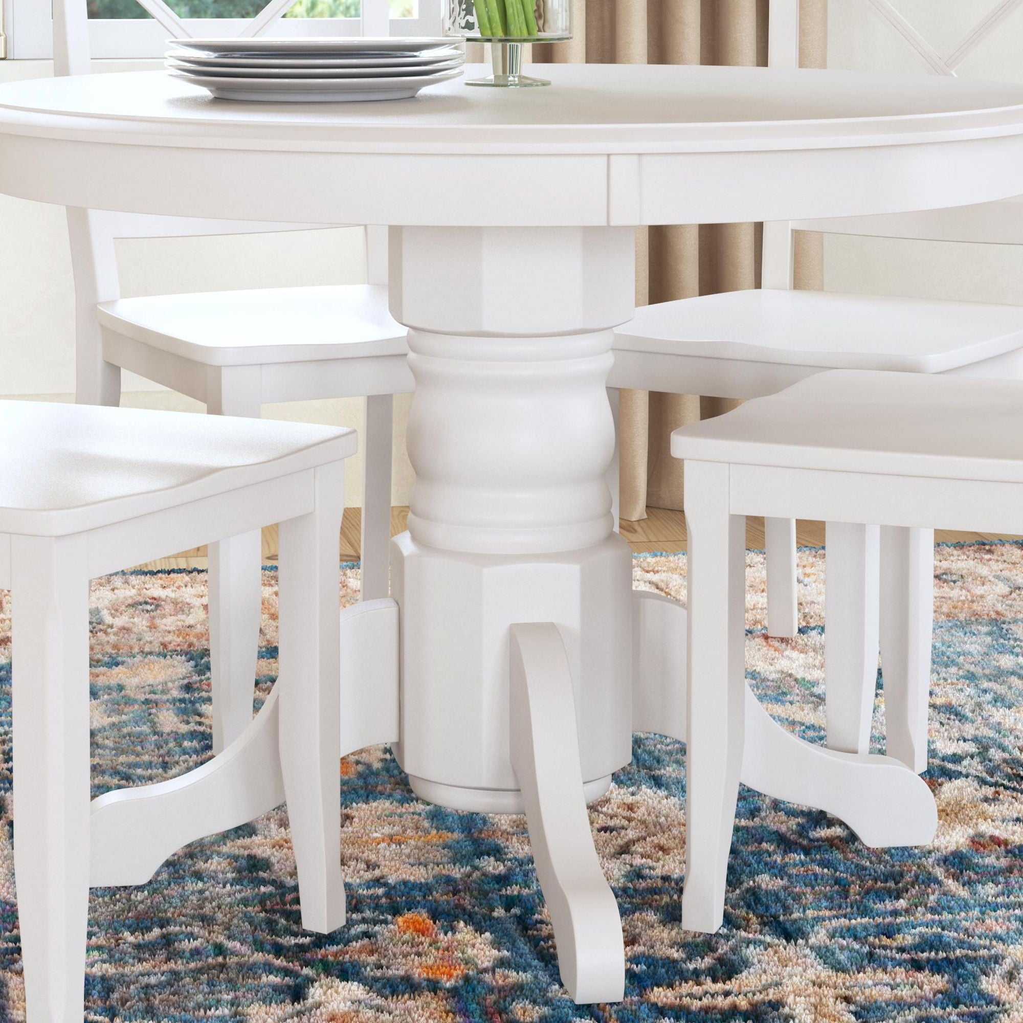 Warwick - 5 Piece Dining Set - White