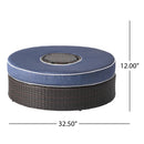 Madras - Ottoman With Ice Bucket