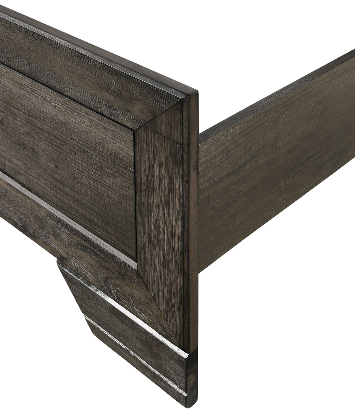 Nathan Panel Bed in Dark Gray by Elements International, view 2