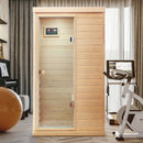 Hemlock Mini 1 Person Far Infrared Door Indoor Sauna Room