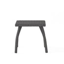 Honolulu - Modern Chat Set of 5 With Wicker - Gray / Silver