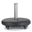 Wheelie - Round Umbrella Base With Stainless Steel Holder