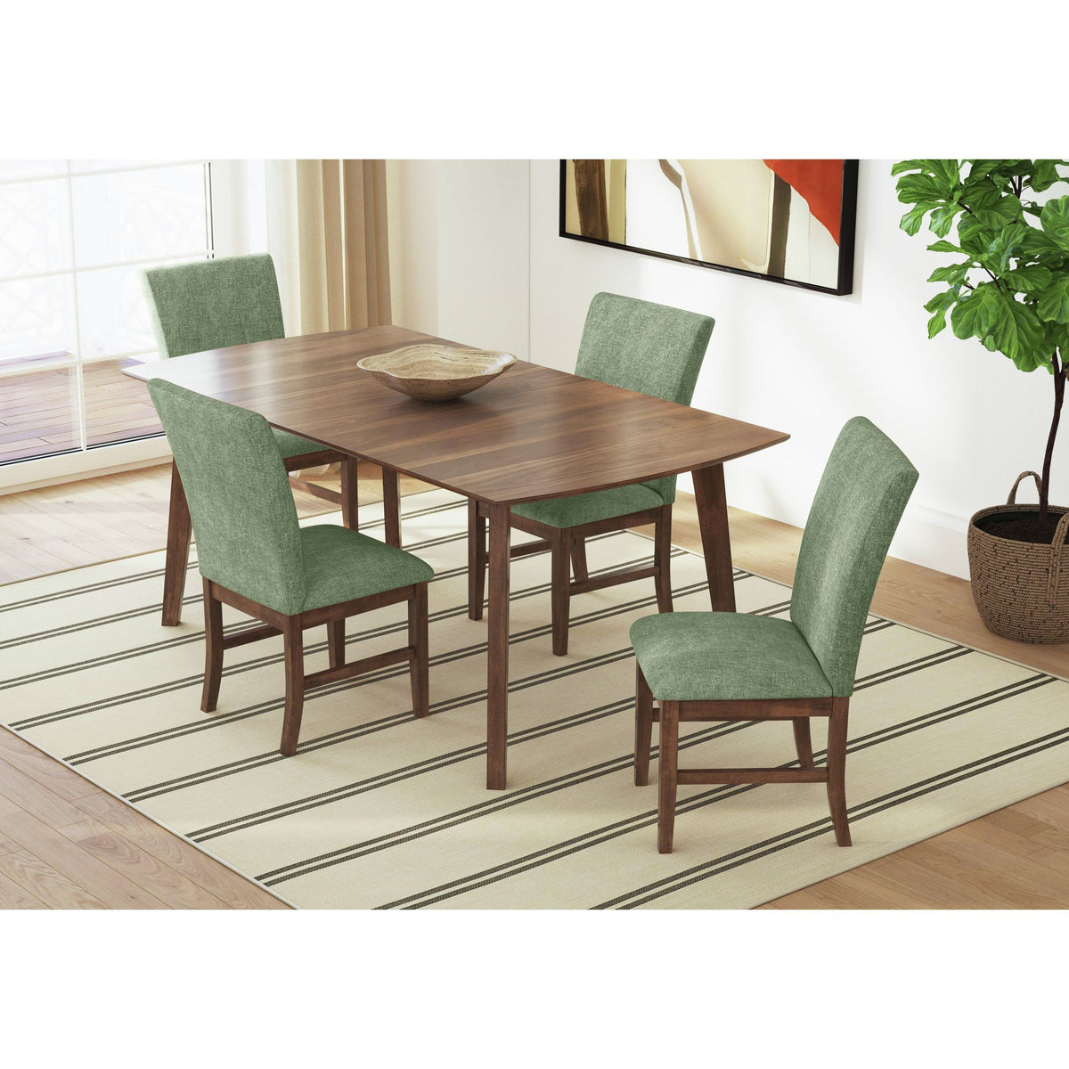 Santa Barbara Rectangular Dining Table in Walnut by Elements International, view 6