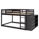 Bunk Bed With 4 Drawers And 3 Shelves