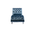 Velvet Chaise Lounge Indoor, Button Tufted Upholstered Chaise Lounge Chair With Pillow
