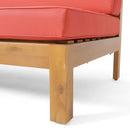 Brava - X Back Corner Bench With Coffee Table