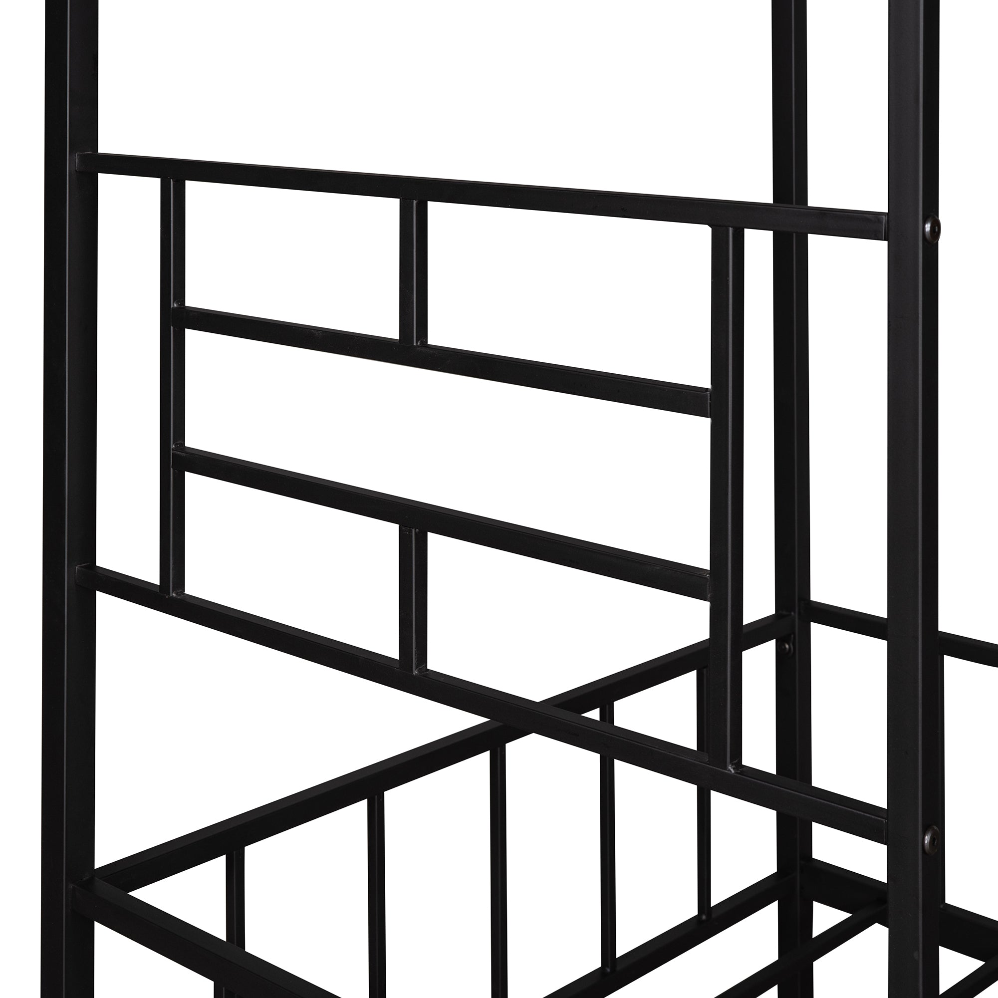 Metal House Bed Frame Twin Size with Slatted Support No Box Spring Needed Black - Atlantic Fine Furniture Melbourne FL