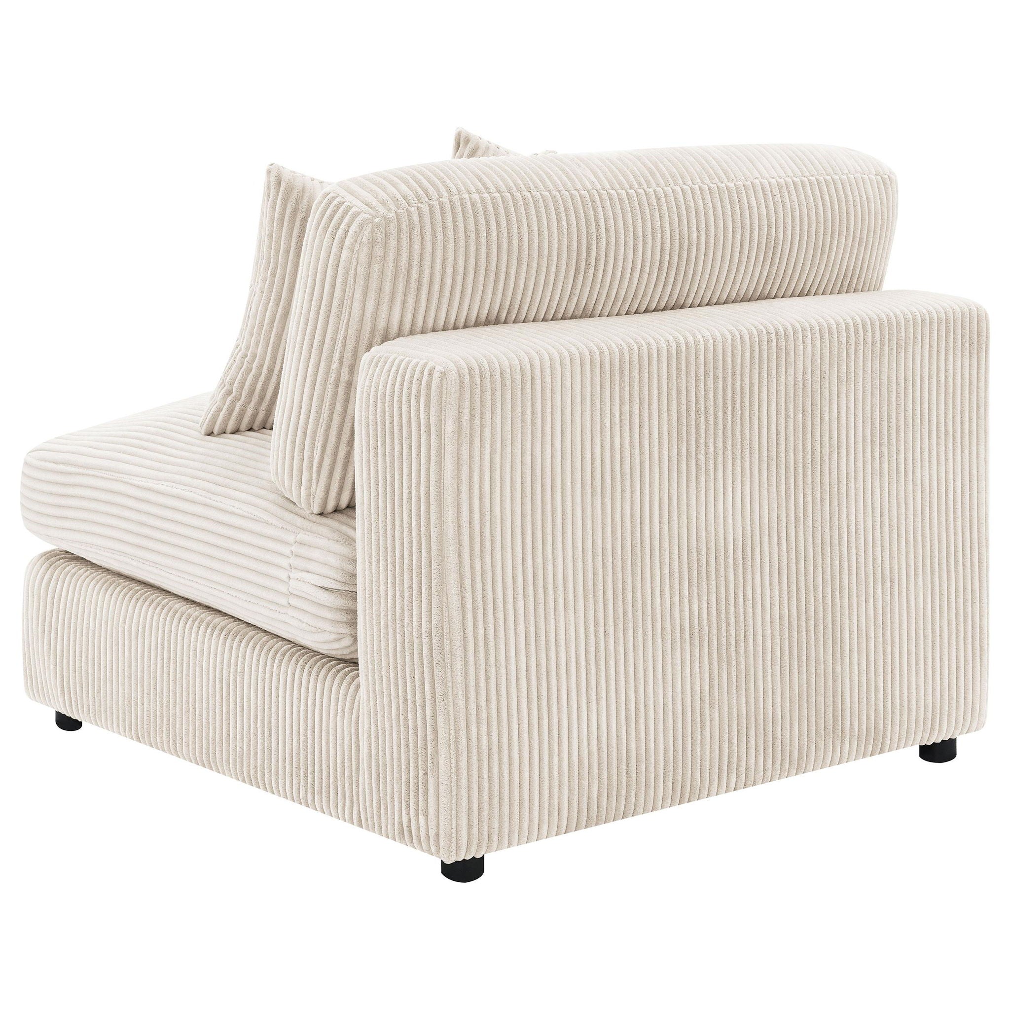 Blaine Upholstered Armless Chair Sand - Atlantic Fine Furniture Melbourne FL