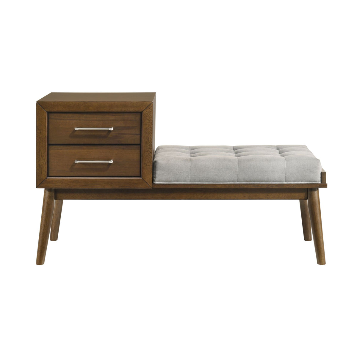 Malibu Bench in Walnut by Elements International, view 2